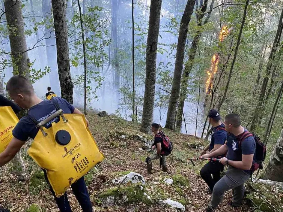 Vatrogasci gase požar kod Mrkonjić Grada