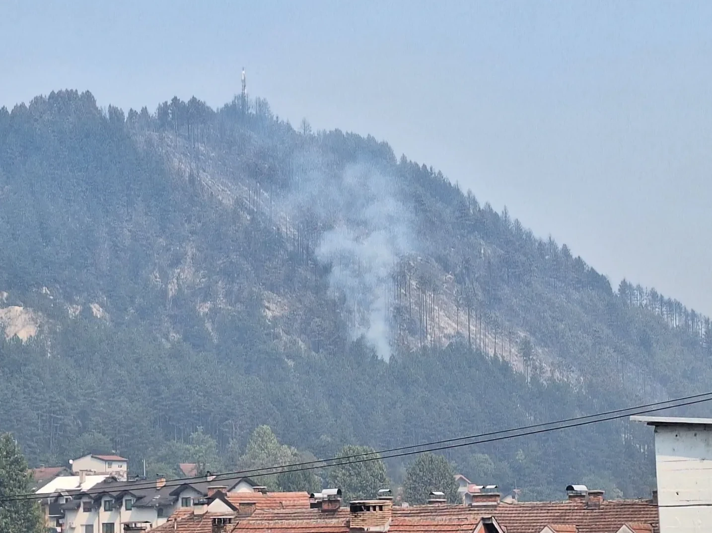 Dim iznad Konjica, požari